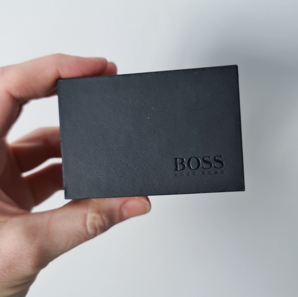 Hugo Boss Mens Silver Cuff Links Cufflinks - Picture 4 of 6